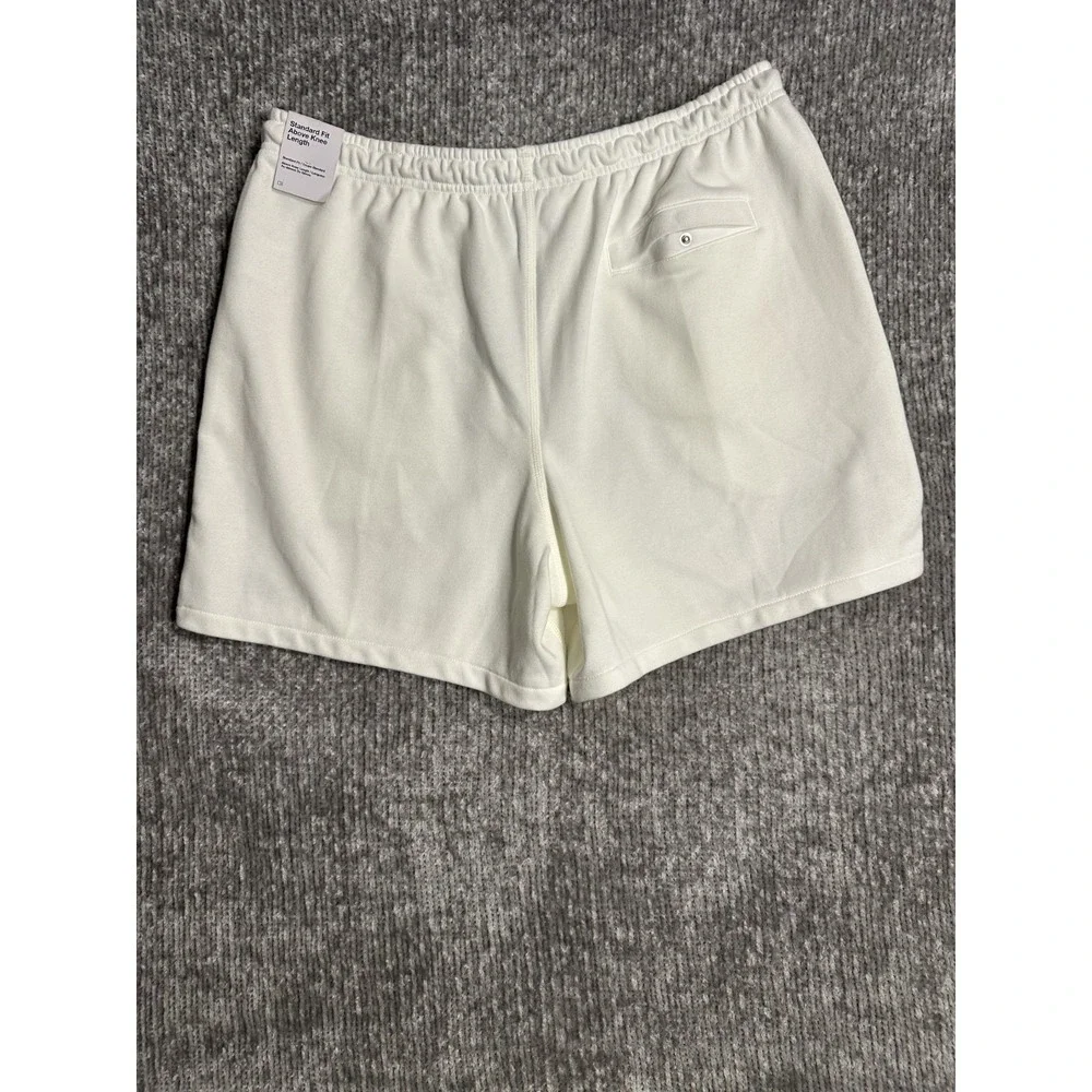 Nike Mens Club Lightweight French Terry Flow Shorts White L FN3520-133